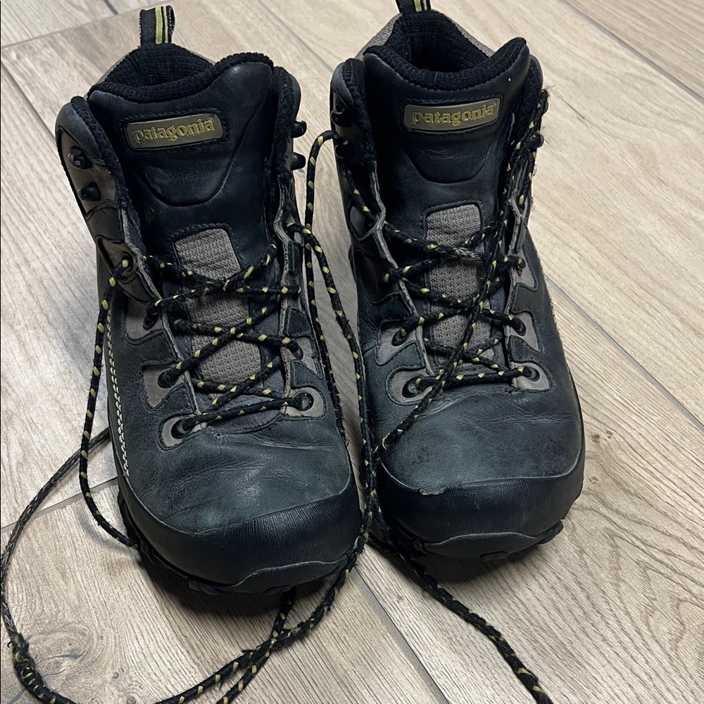Patagonia Black and Gray Hiking Boots